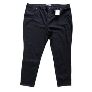 ASOS Womens Curvy‎ Black Skinny Tapered Jeans Plus Size US 24 Stretch Casual